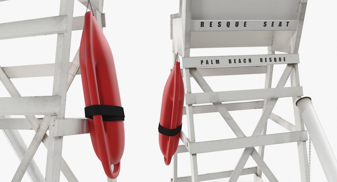 Lifeguard Chairs Collection 3D