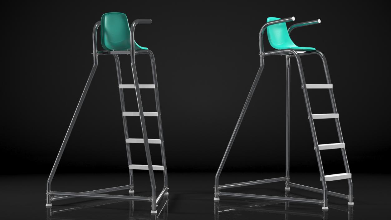 Lifeguard Chairs Collection 3D