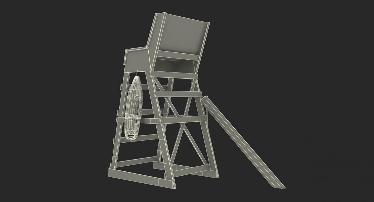 Lifeguard Chairs Collection 3D