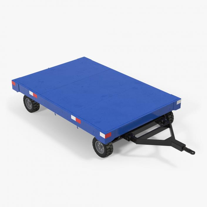 3D Airport Baggage Trailer model