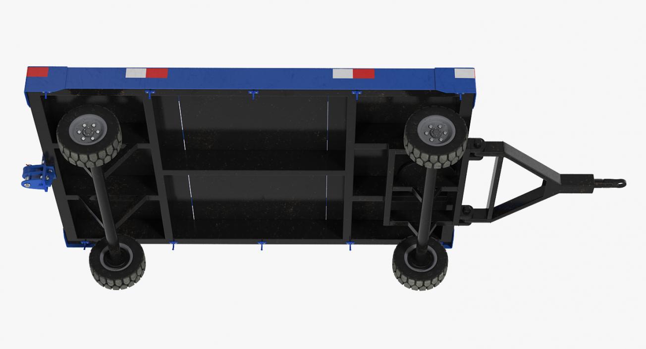 3D Airport Baggage Trailer model