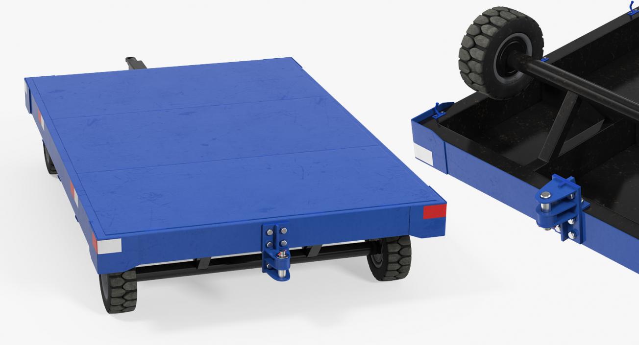 3D Airport Baggage Trailer model