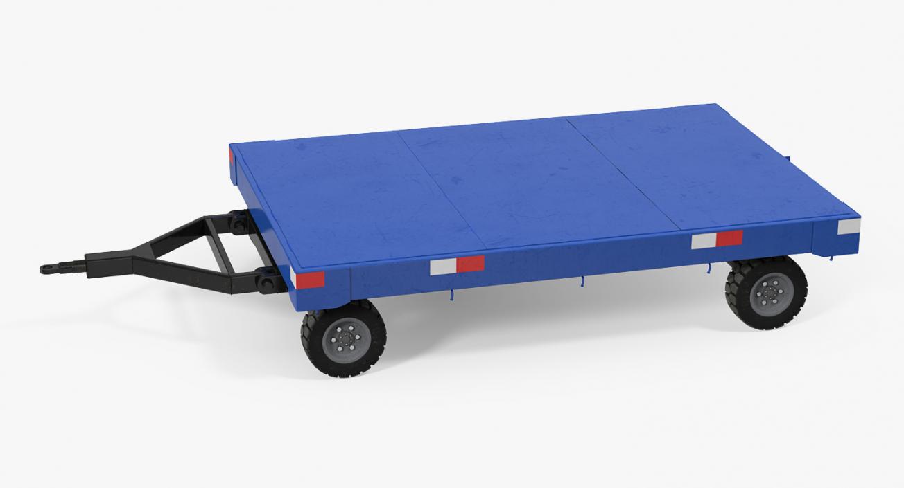 3D Airport Baggage Trailer model