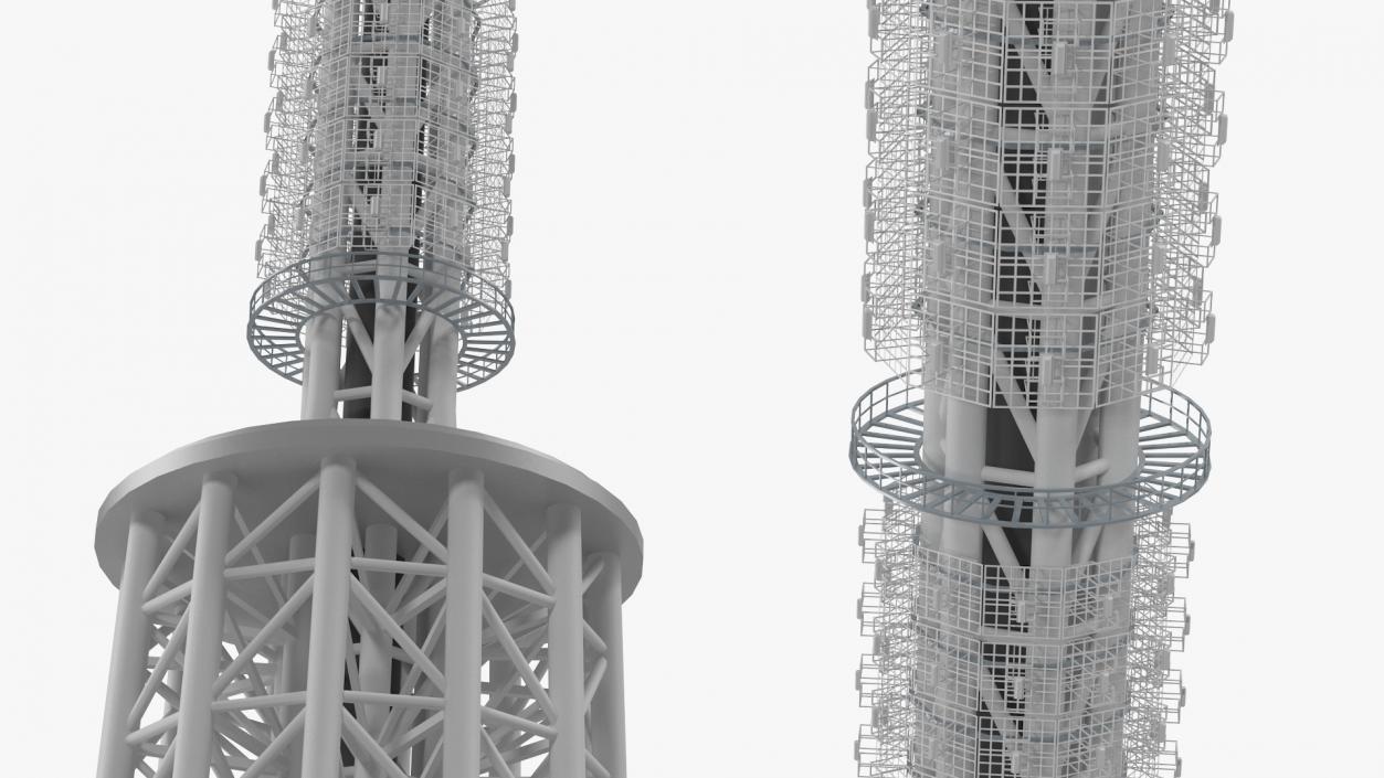 Spire and Antenna System 3D model