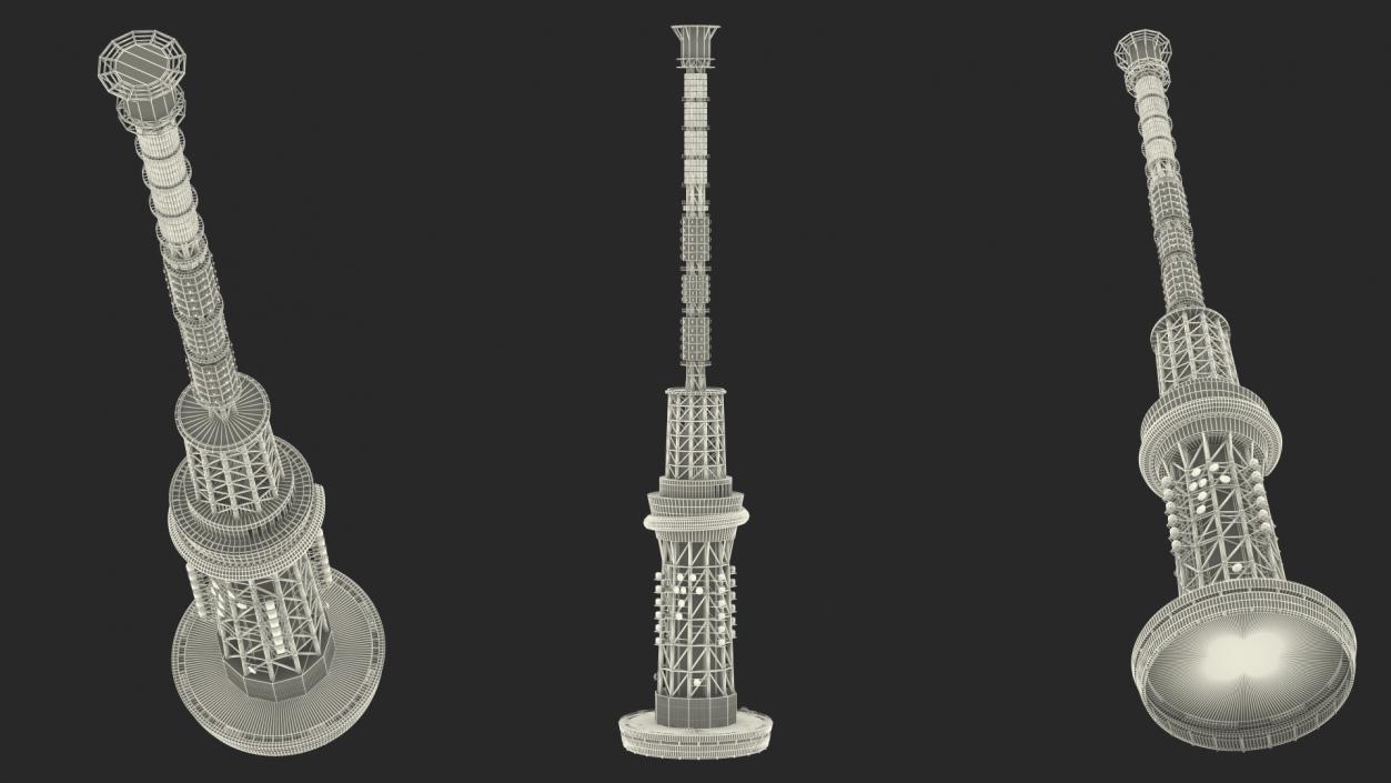 Spire and Antenna System 3D model