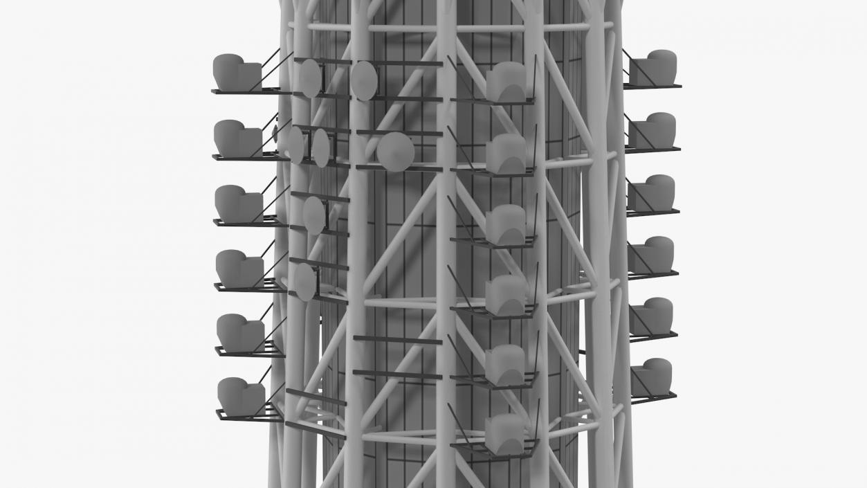 Spire and Antenna System 3D model