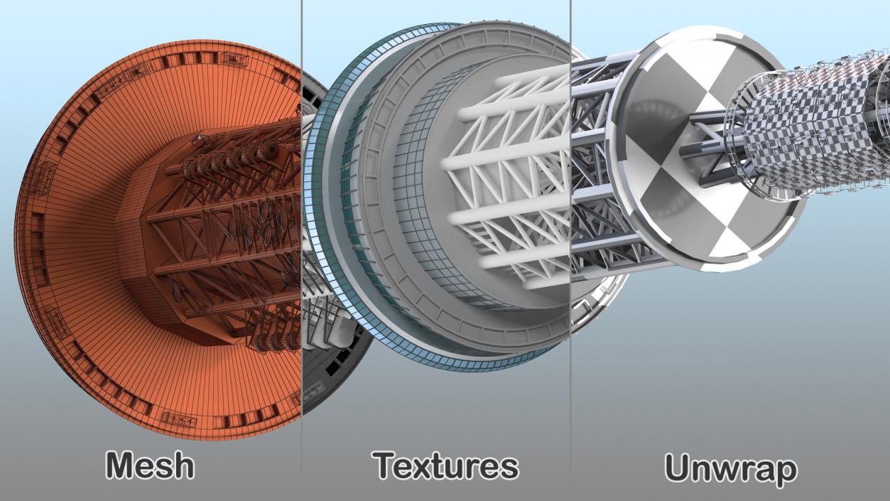 Spire and Antenna System 3D model