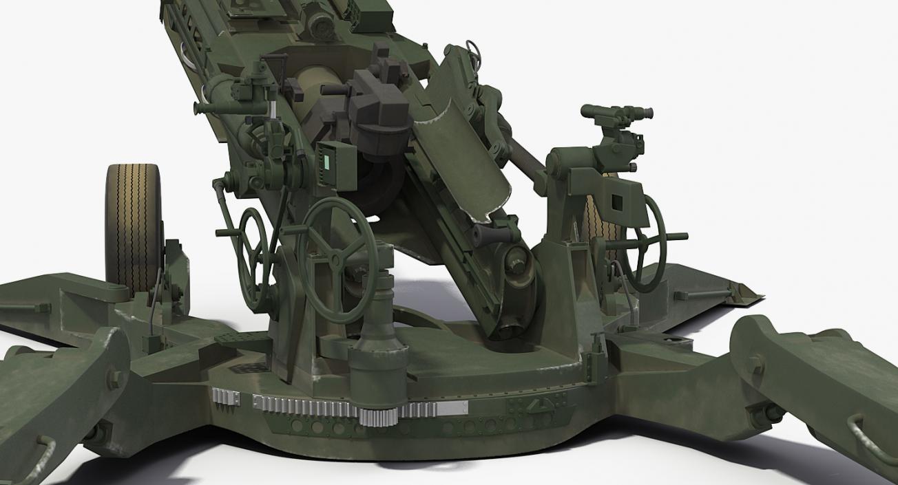 Rigged Howitzers 3D Models Collection 3D