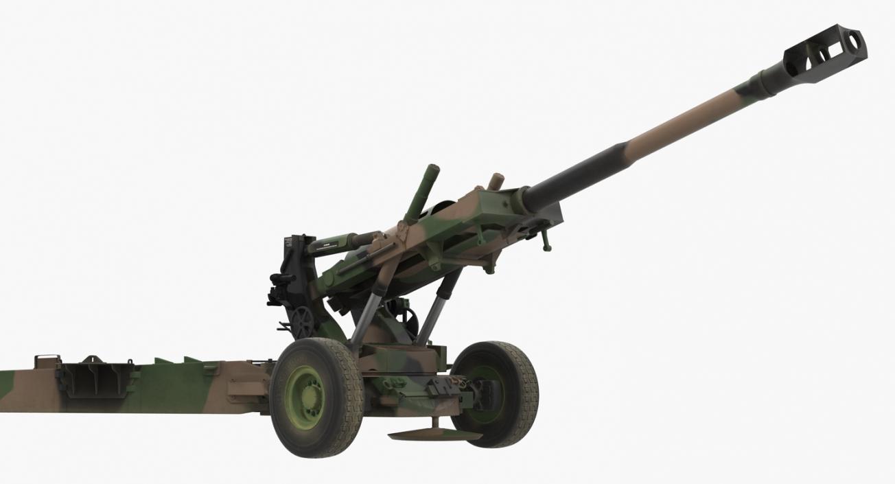 Rigged Howitzers 3D Models Collection 3D