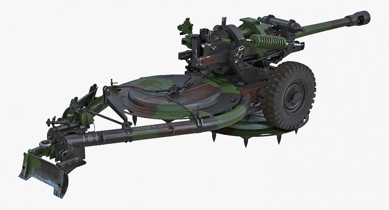 Rigged Howitzers 3D Models Collection 3D