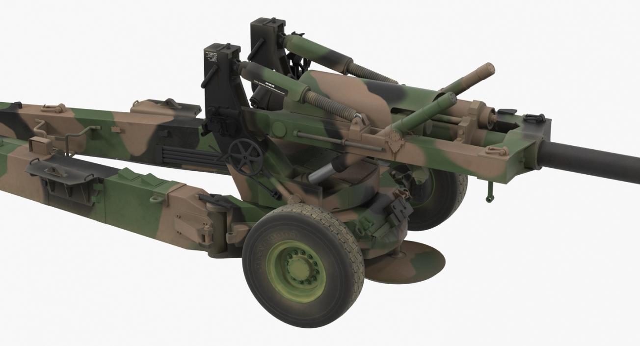 Rigged Howitzers 3D Models Collection 3D