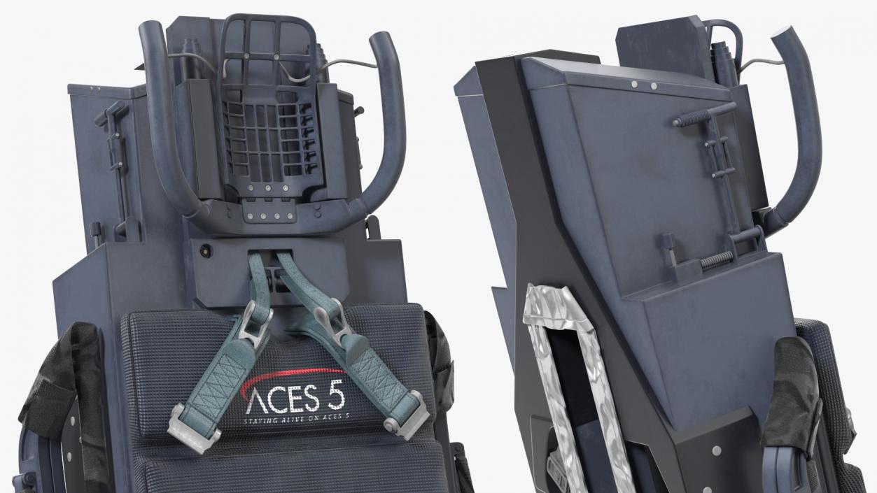 3D Ejectable Airplane Seat ACES FIVE model