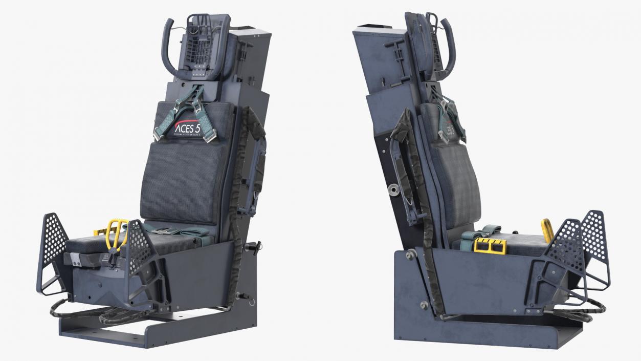 3D Ejectable Airplane Seat ACES FIVE model