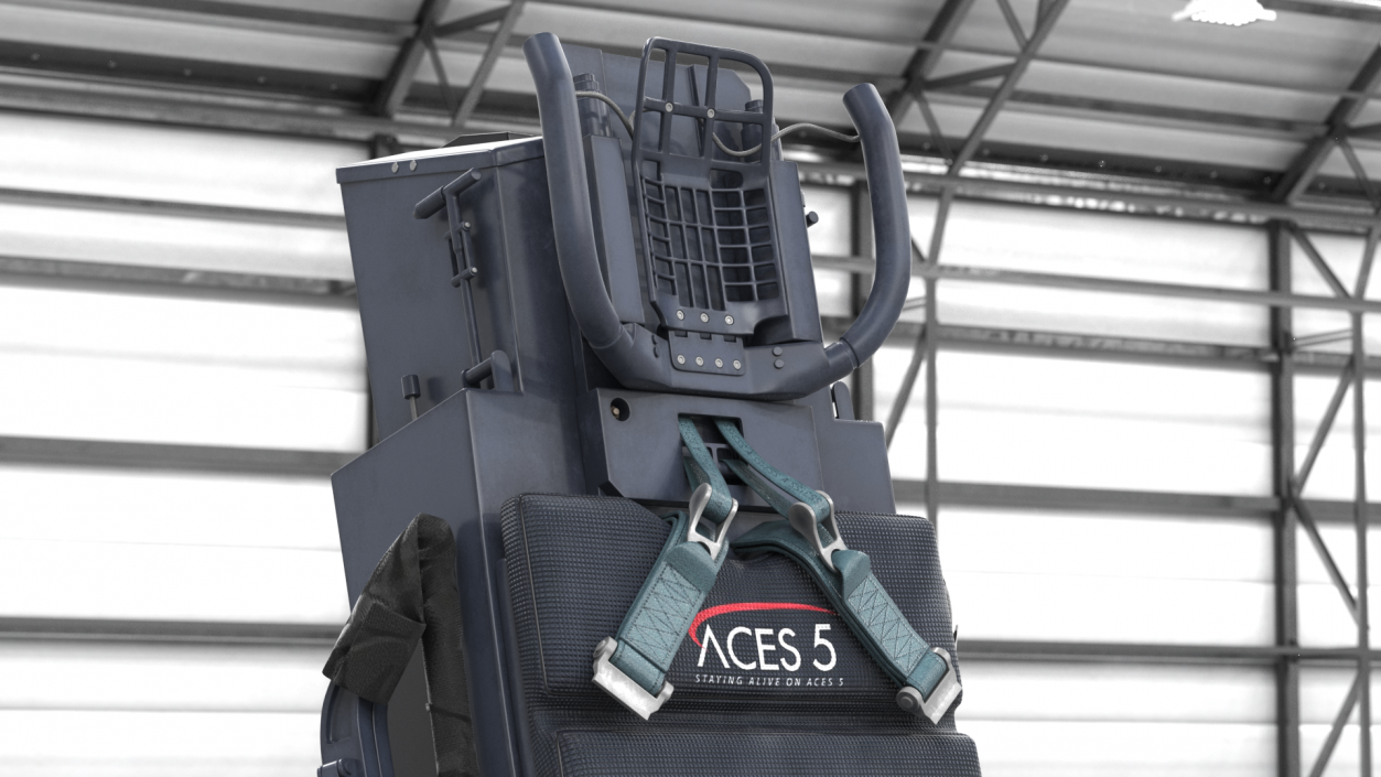 3D Ejectable Airplane Seat ACES FIVE model