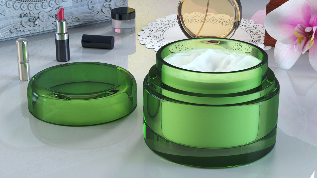 3D model Aloe Vera Face Cream