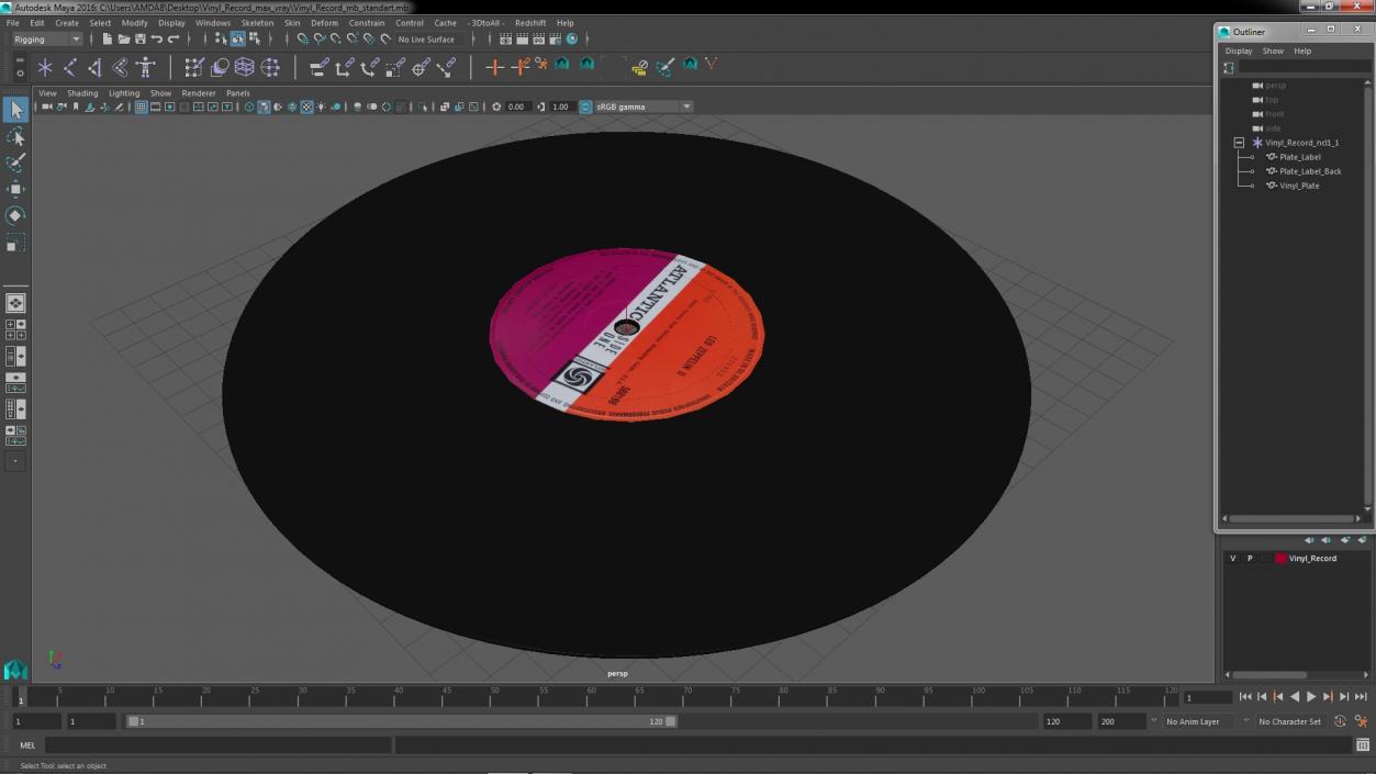 Vinyl Record 3D