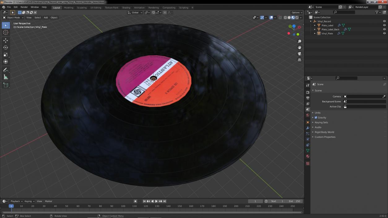 Vinyl Record 3D