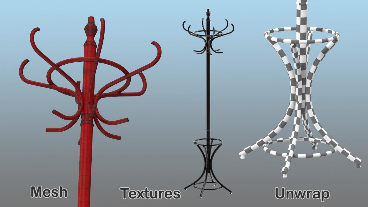 3D model Clothing Racks and Clothes Hangers Collection