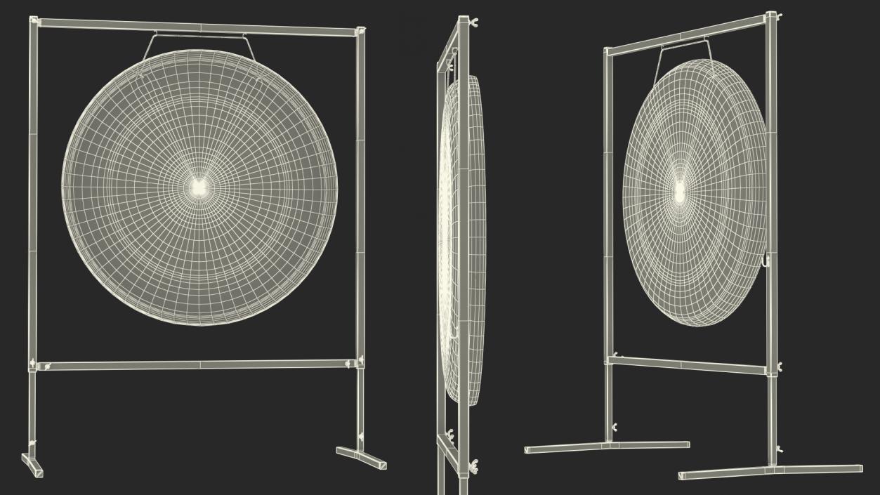 Symphonic Gong Paiste 40 inch Square Stand 3D