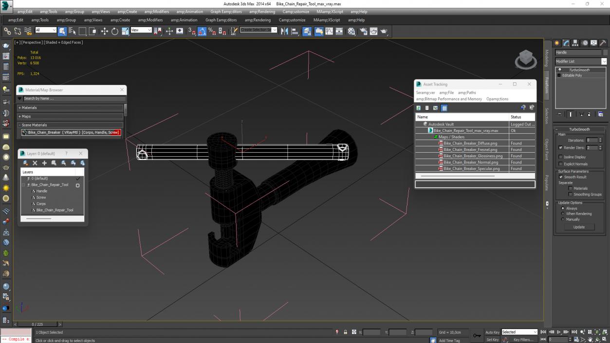 Bike Chain Repair Tool 3D