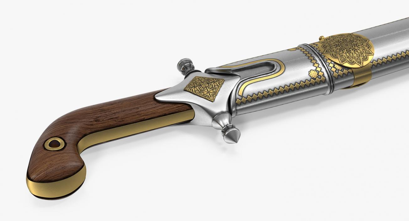 Arab Saif Sword with Sheath 3D