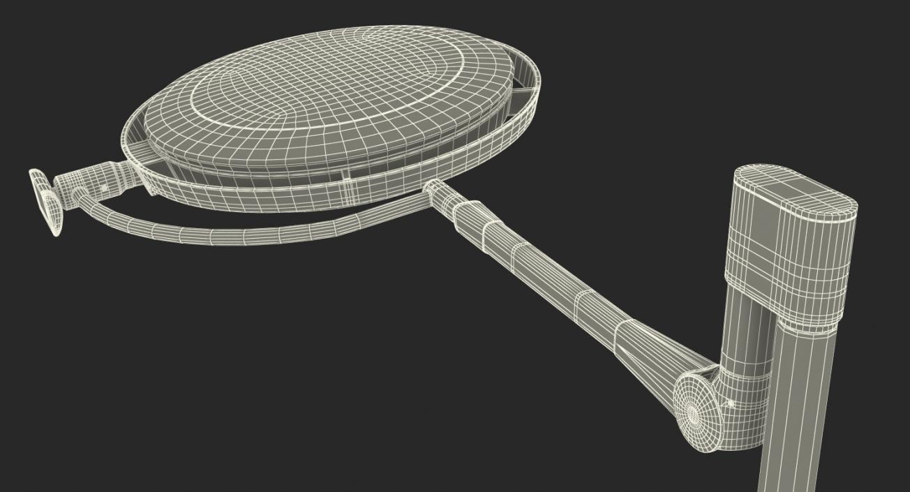 3D Modular Surgical Light System Rigged