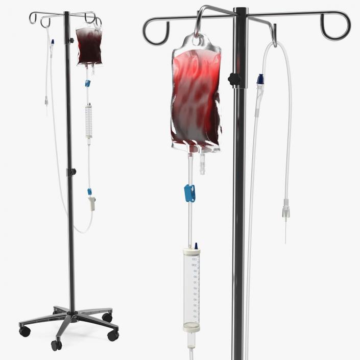 3D IV Blood Bag Dropper Stand