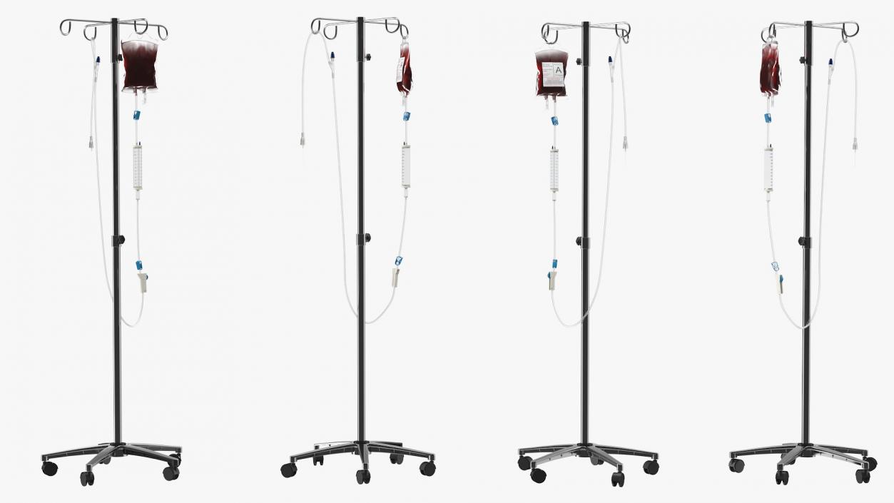 3D IV Blood Bag Dropper Stand