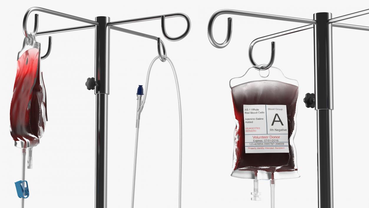 3D IV Blood Bag Dropper Stand