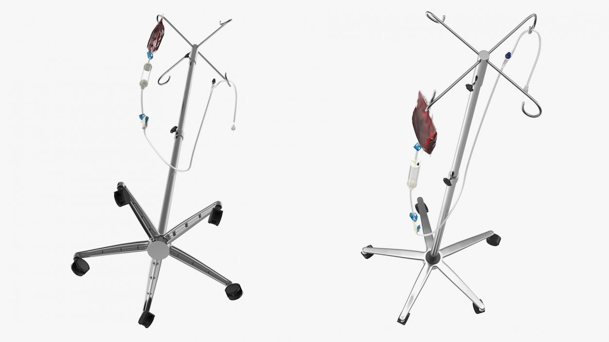 3D IV Blood Bag Dropper Stand