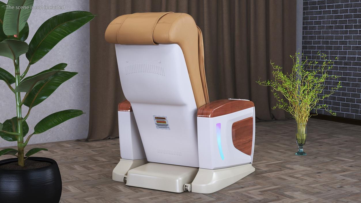 Massage Vending Chair Beige 3D