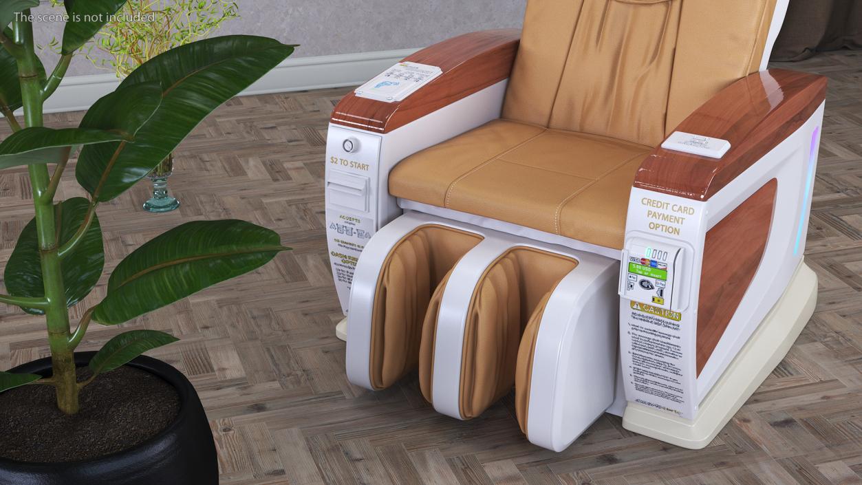 Massage Vending Chair Beige 3D