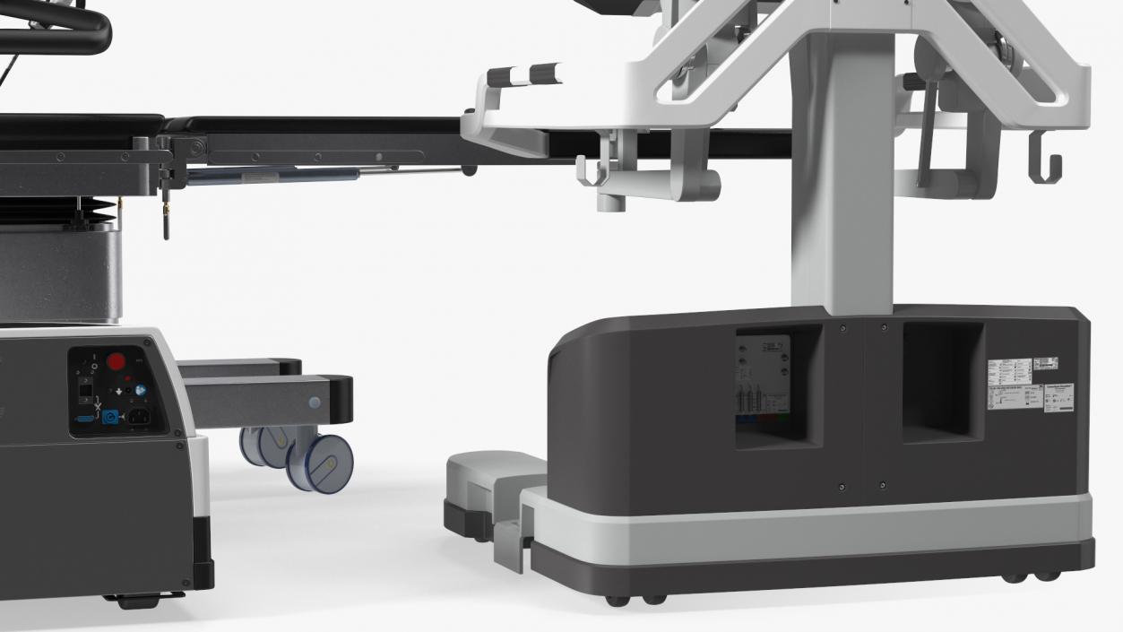 3D Full Da Vinci Surgical System with Operating Table(1) model