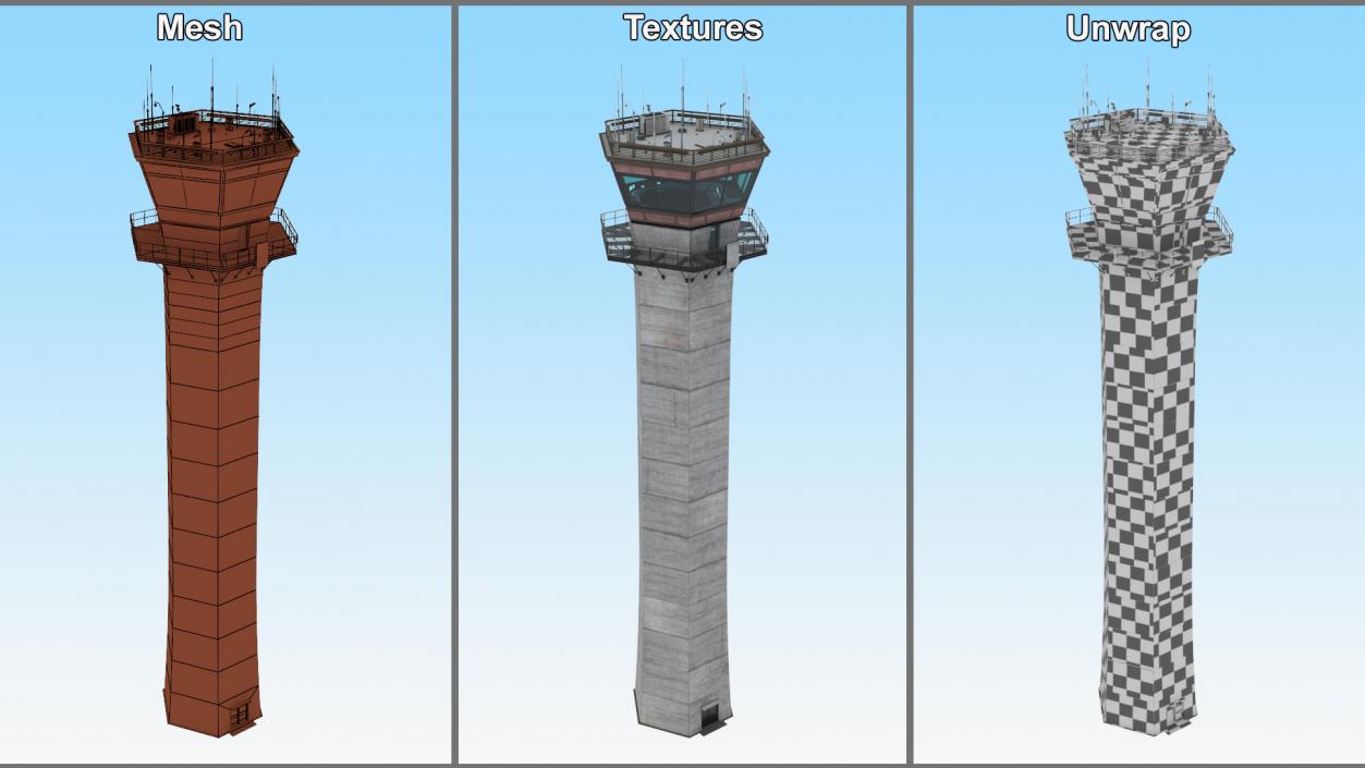 3D Airport Control Tower