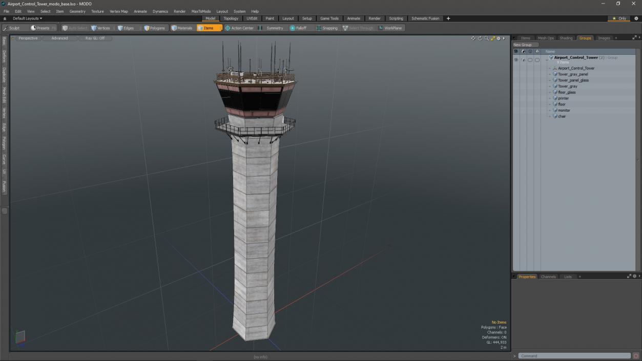 3D Airport Control Tower