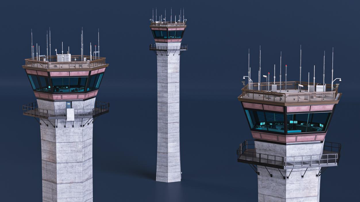 3D Airport Control Tower