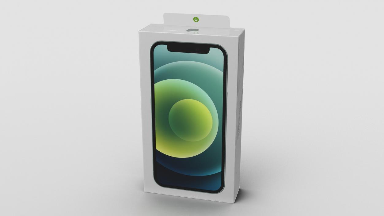 iPhone 12 mini Box Green 3D model