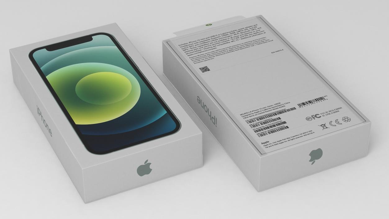 iPhone 12 mini Box Green 3D model