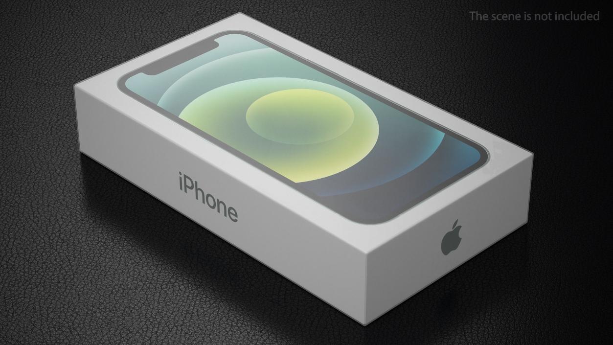 iPhone 12 mini Box Green 3D model