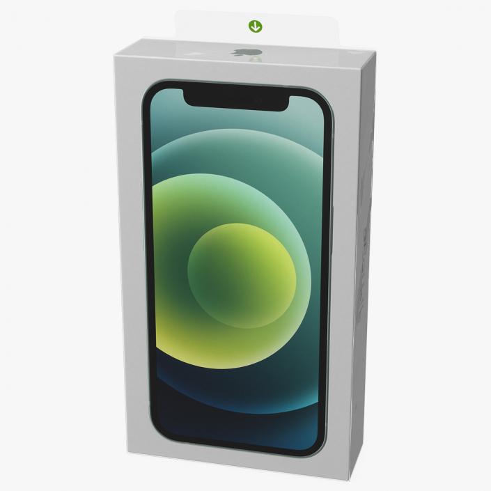 iPhone 12 mini Box Green 3D model