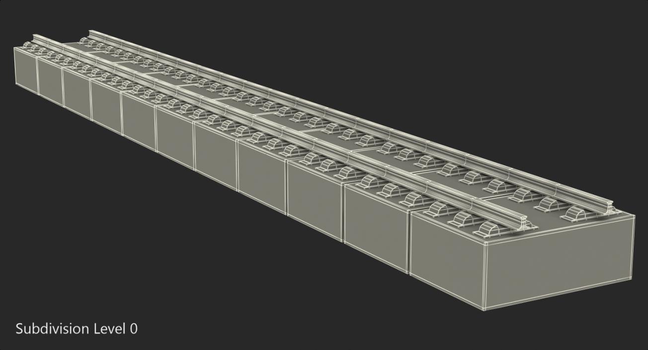 3D model Highspeed Railway Section