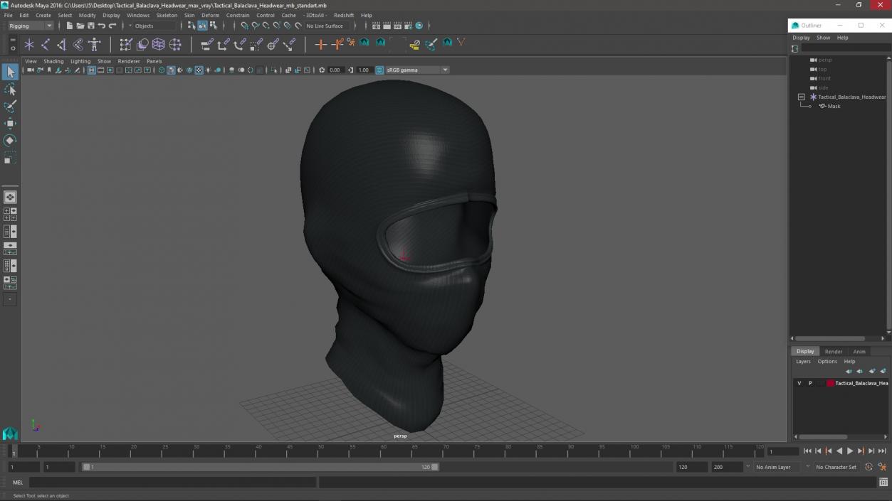 Tactical Balaclava Headwear 3D