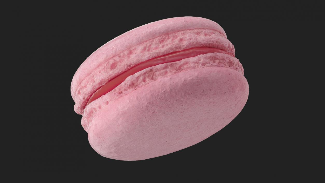 Cherry Macaron 3D model