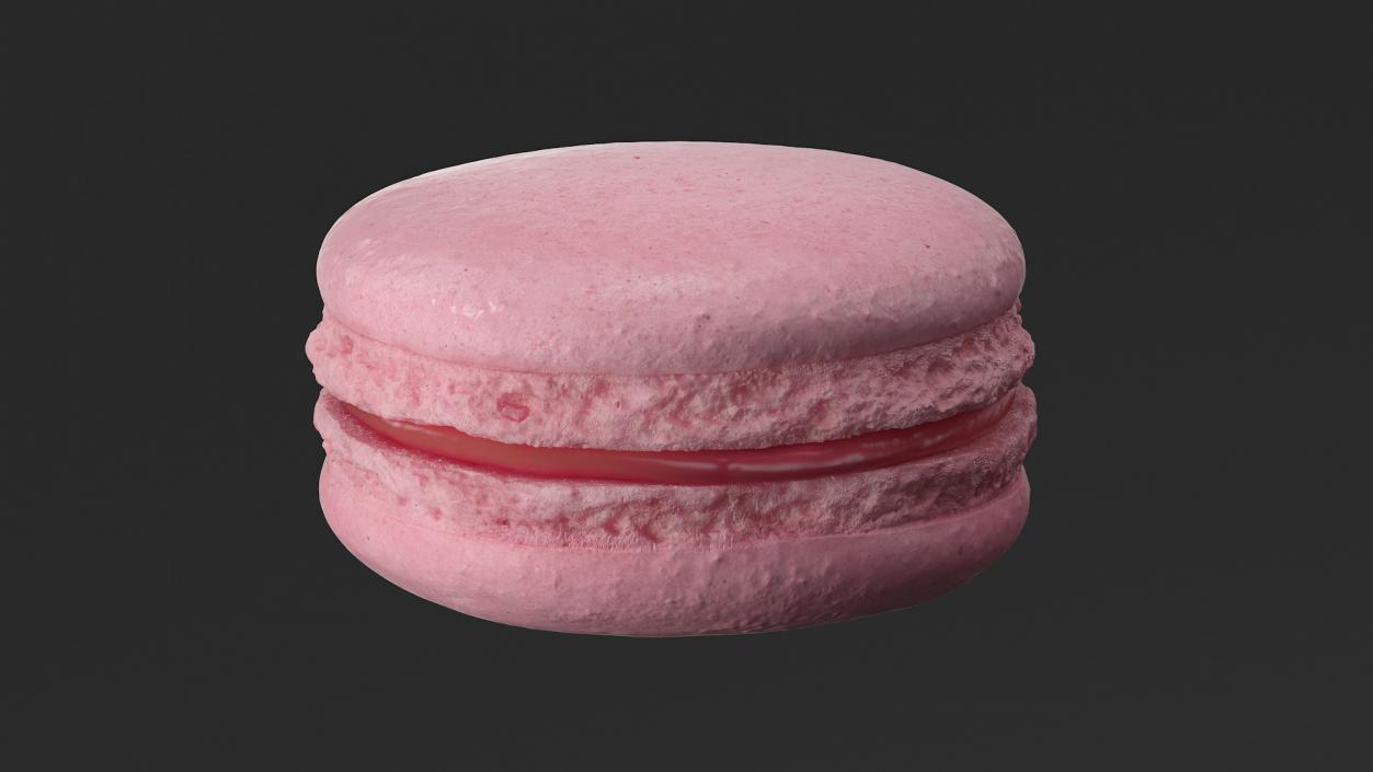 Cherry Macaron 3D model