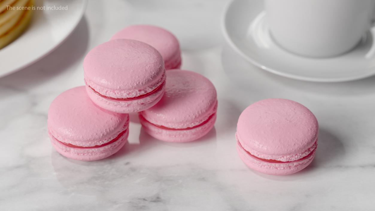 Cherry Macaron 3D model