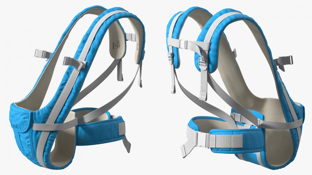 3D Convertible Baby Carrier Blue Sitting Position