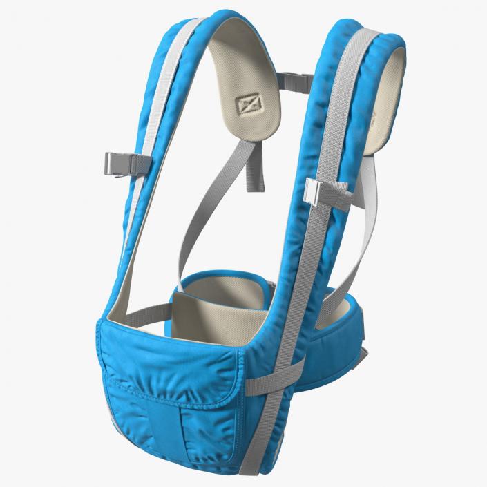 3D Convertible Baby Carrier Blue Sitting Position