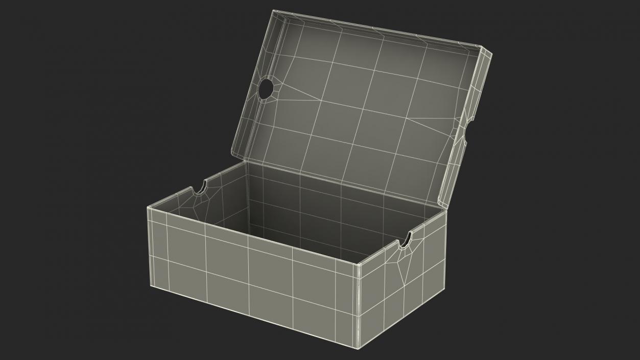 3D model Carton Shoe Box Open