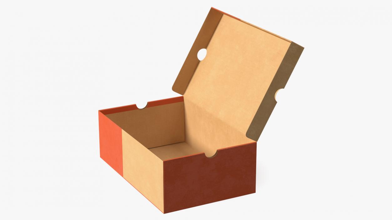 3D model Carton Shoe Box Open