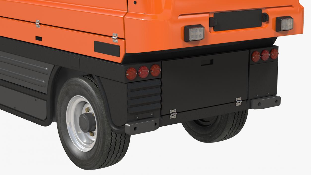 Road Sweeper Vehicle Rigged 3D